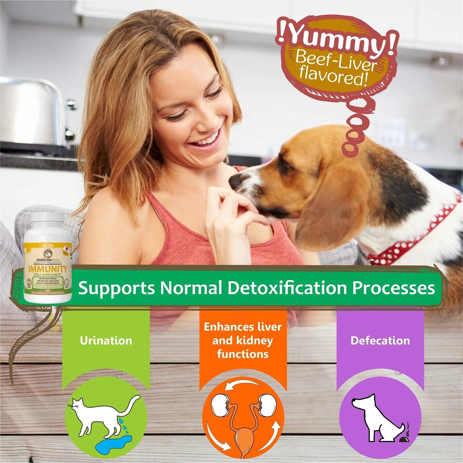 Immune Support Dog Supplement Dog Allergy Relief with Vitamins Minerals