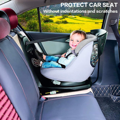 Car Seat Protector, Non-Slip Backing Will Not Leave Imprint, Waterproof Thicker Car Seat Cover for SUV, Sedan, Truck, Leather Seat Protector (Ochre)