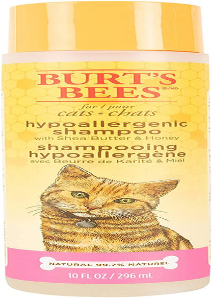 Hypoallergenic Shampoo for Cats with Shea Butter and Honey, 2Pk, 99.7% Natural Origin Formulas, Pet Shampoo for Cats, Gentle Cat Shampoo, Cat Shampoo for Itchy Skin, 2Pk, 10 Oz