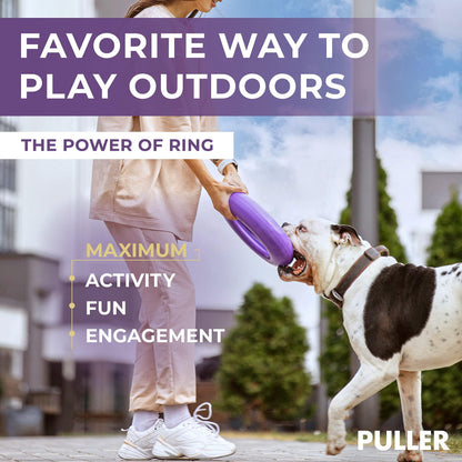 Purple Puller Outdoor Dog Ring Toys Dog Fetch Toy for Large Dogs Maxi Size 1 Pc